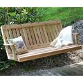 Creekvine Designs 5 ft. Cedar Countryside Porch Swing WF5SEGSCVD